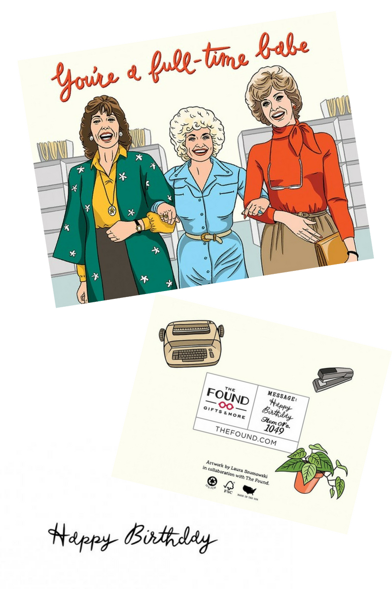 Nine to Five Birthday Card