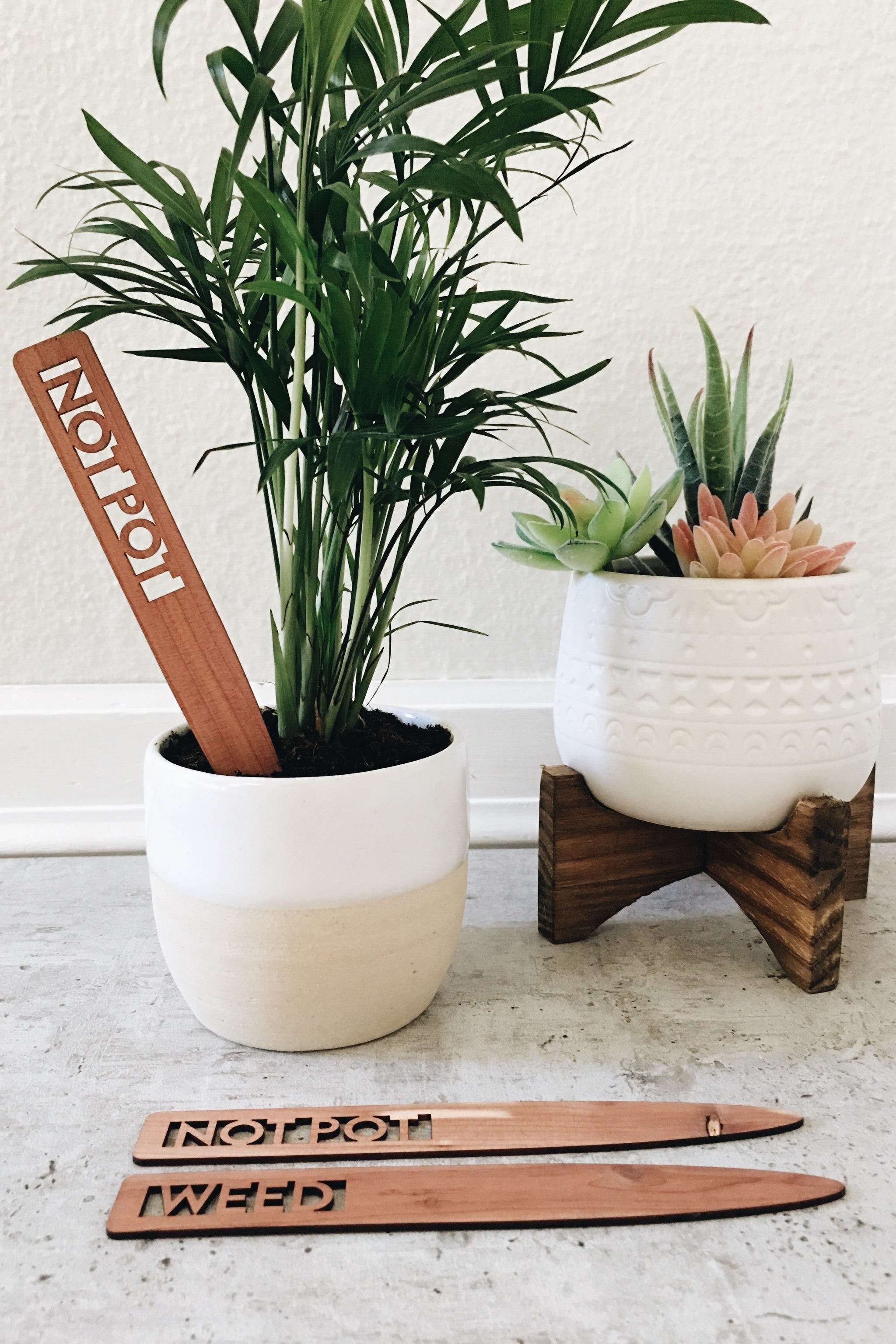 Cedar Plant Markers - Secret Garden Set