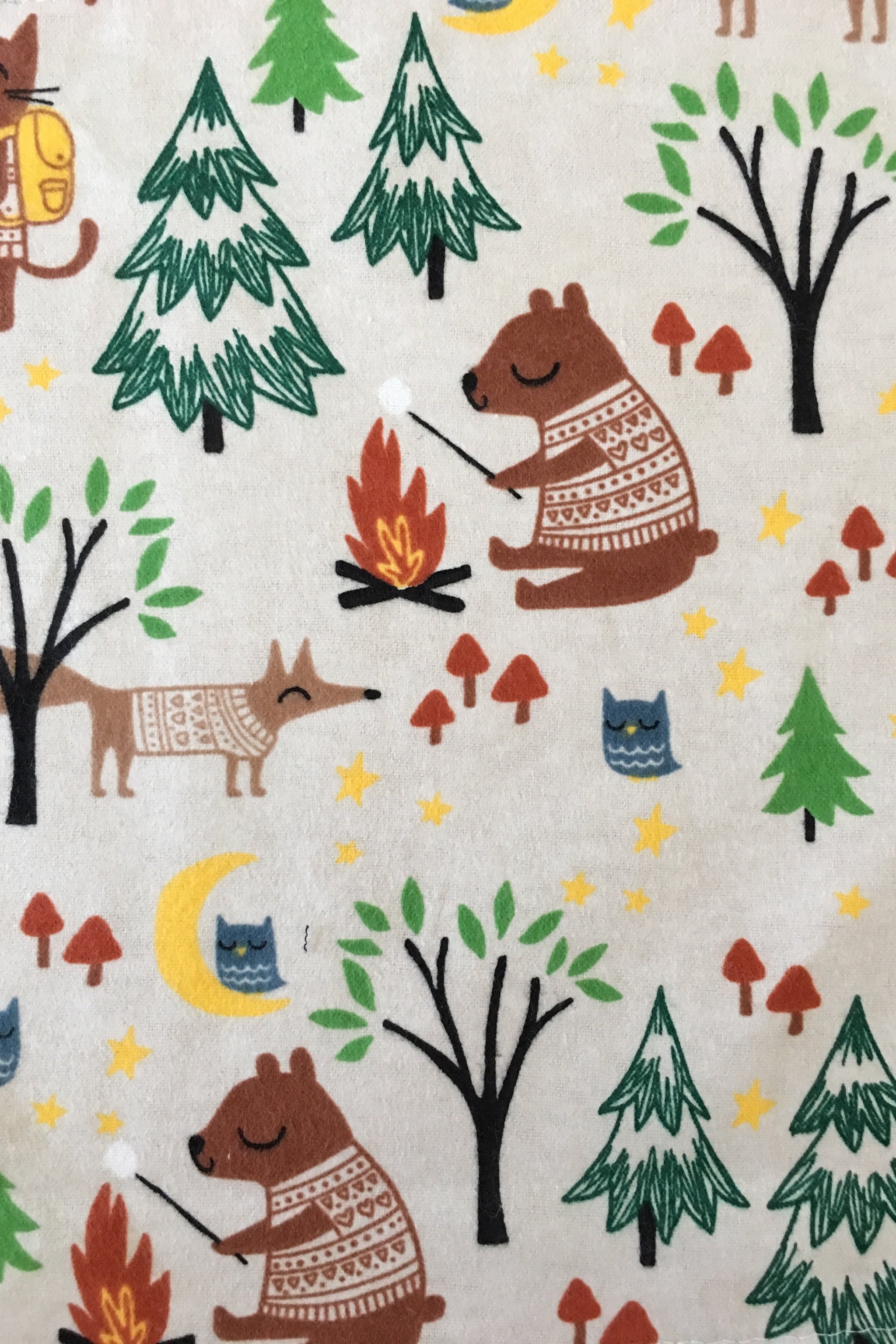 Cotton Cloth Napkins (Woodland + Polka Dots 4 pack)