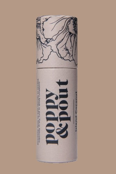 Poppy & Pout Lip Balm - Island Coconut