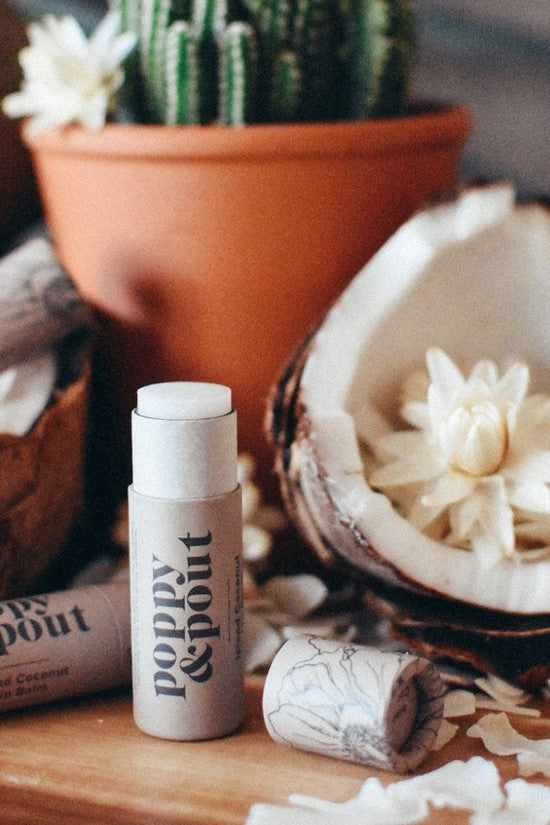 Poppy & Pout Lip Balm - Island Coconut