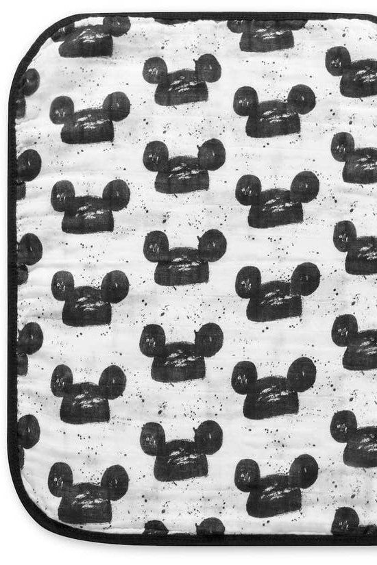 Organic Cotton Reversible Burp Cloth - Modern Mouse + Hero Struck