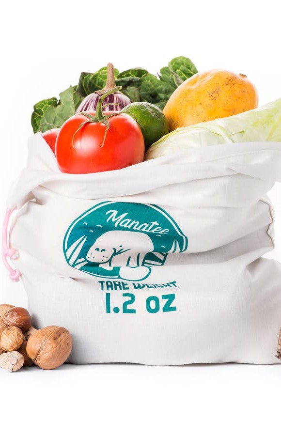 Organic Cotton Produce Bags (4 pack)