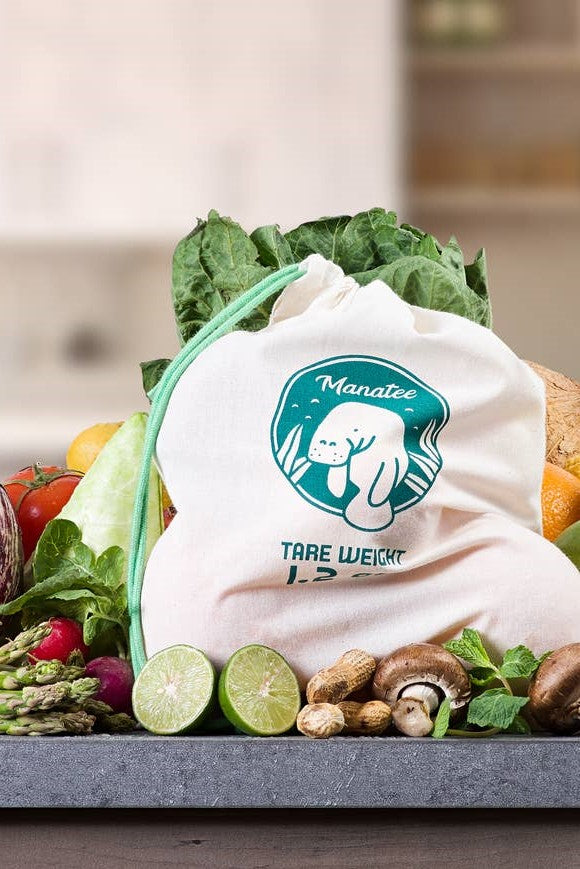 Organic Cotton Produce Bags (4 pack)