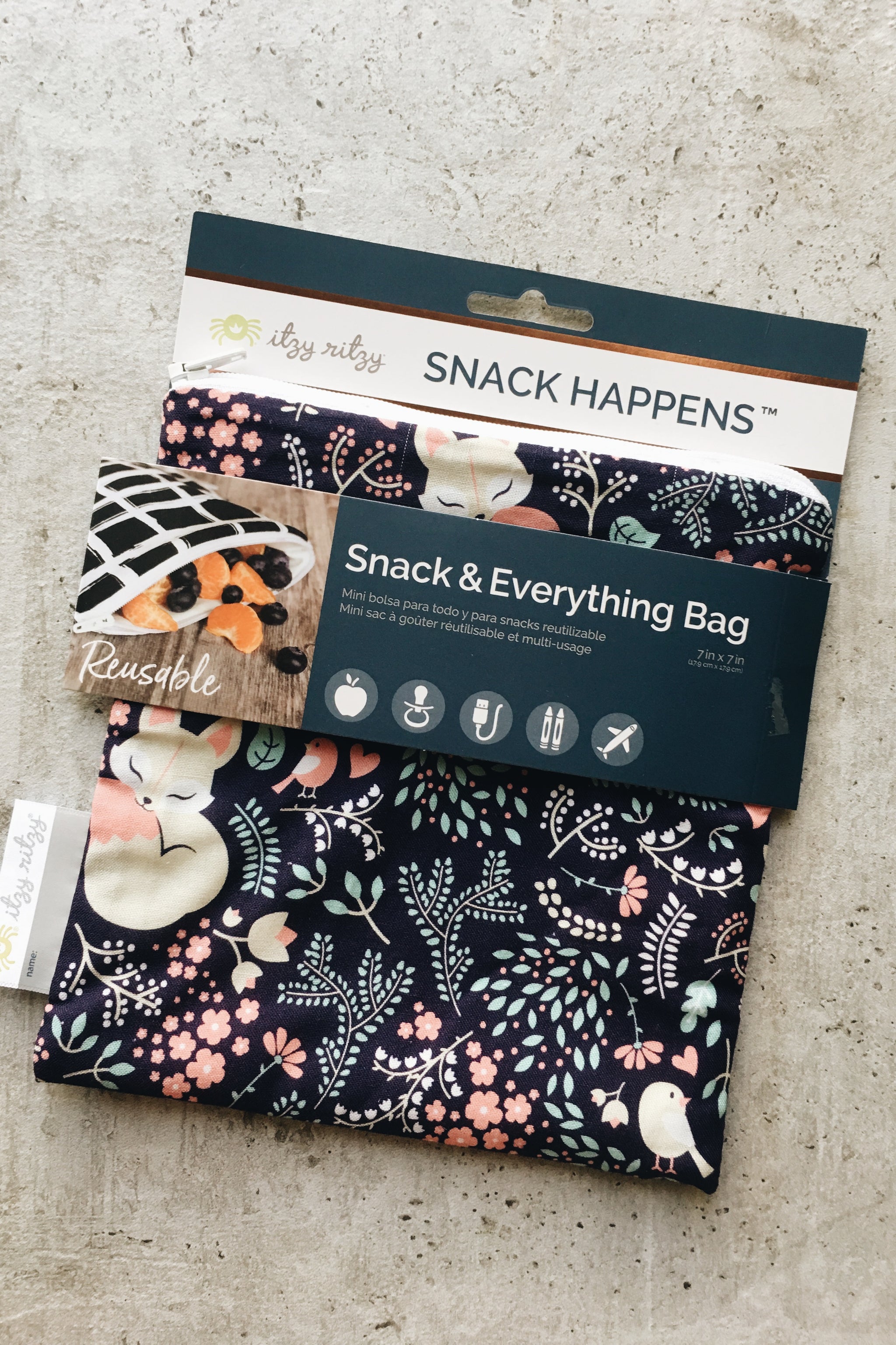 Reusable Snack Bag - Fox