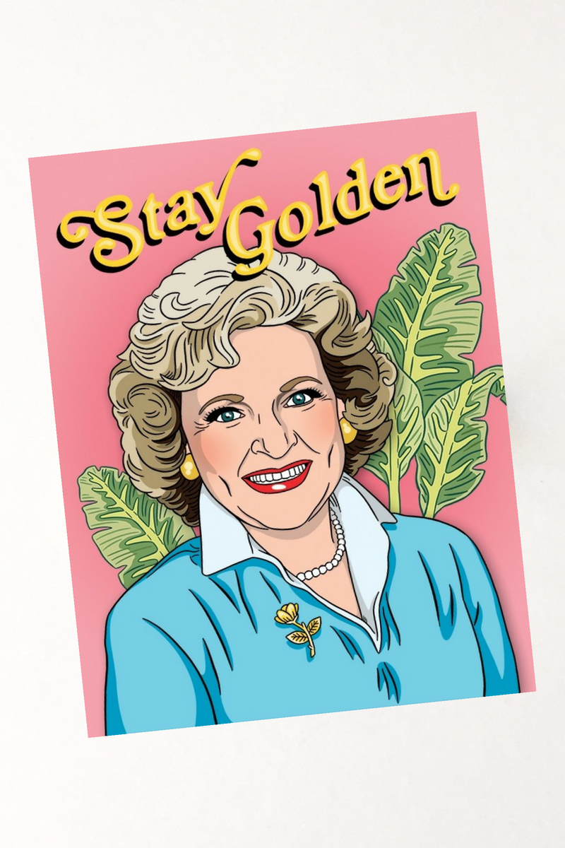 Golden Girl Birthday Card