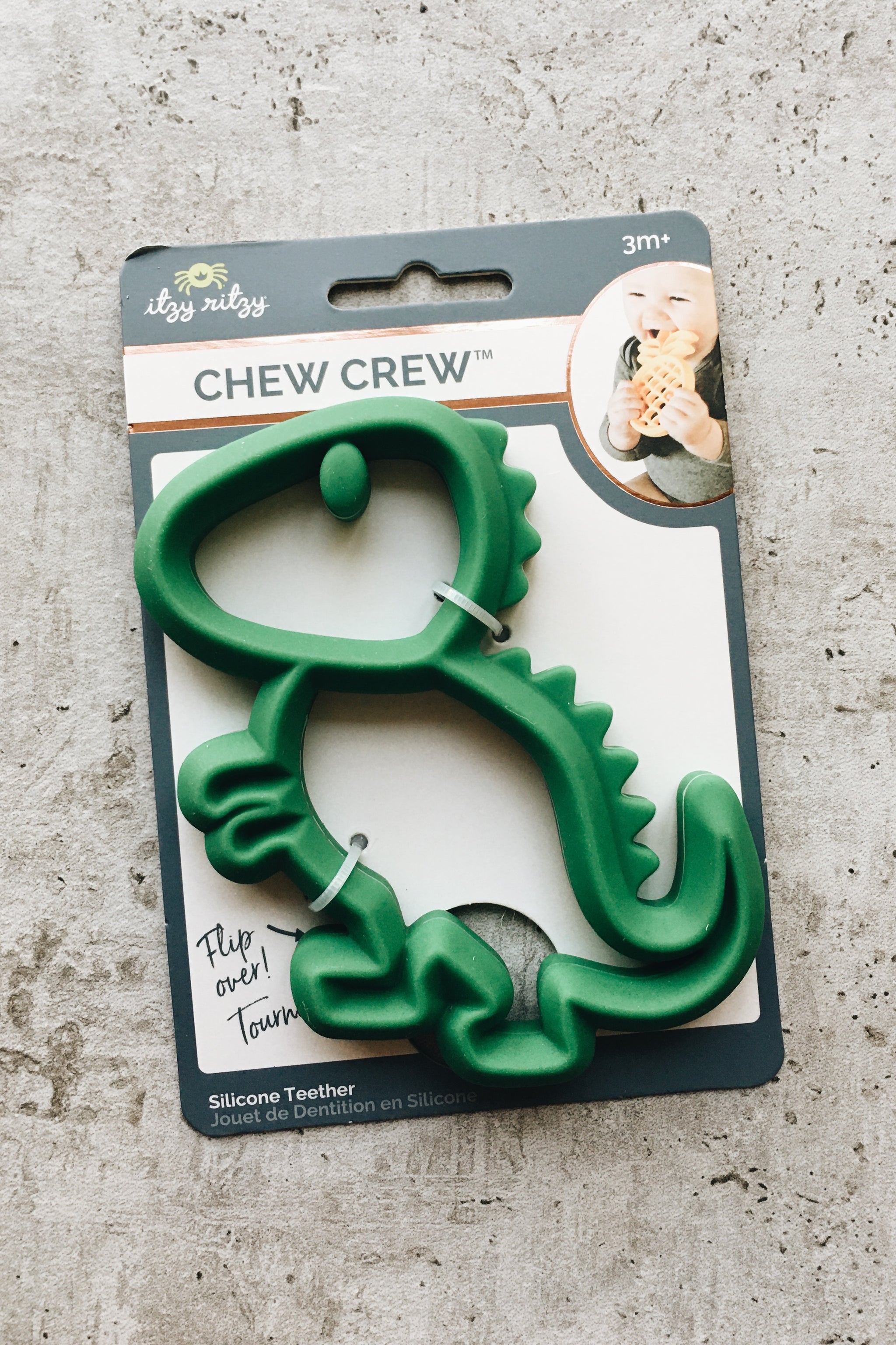 Non-Toxic Silicone Baby Teether - Dino