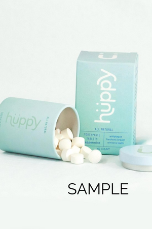 SAMPLE All Natural Toothpaste Tablets - Peppermint