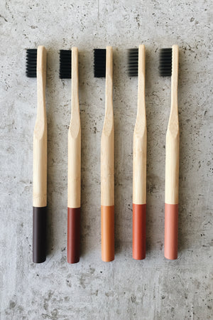 Melanin 5-pk Bamboo Toothbrushes