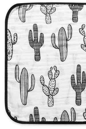 Organic Cotton Reversible Burp Cloth - Cactus + Arrows