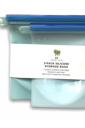 Silicone Food Storage Bags - 3 pk