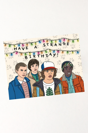 Stranger Things Birthday Card