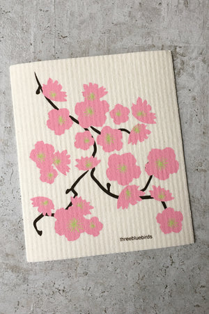 Swedish Dishcloth - Cherry Blossoms